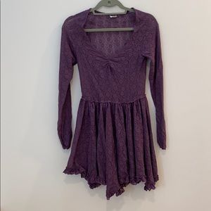 Free People Purple Lace Dress